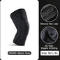1 Pcs Compression Knee Support Sleeve Elastic Breathable Knee Pads Brace Springs Gym Sports Protector Basketball Volleyball Run